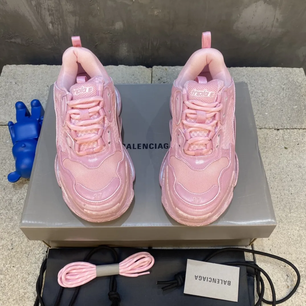 Balenciaga Triple S Pink Sneakers – High-Quality Replica Sneakers & Balenciaga Shoes Copy Casual 761