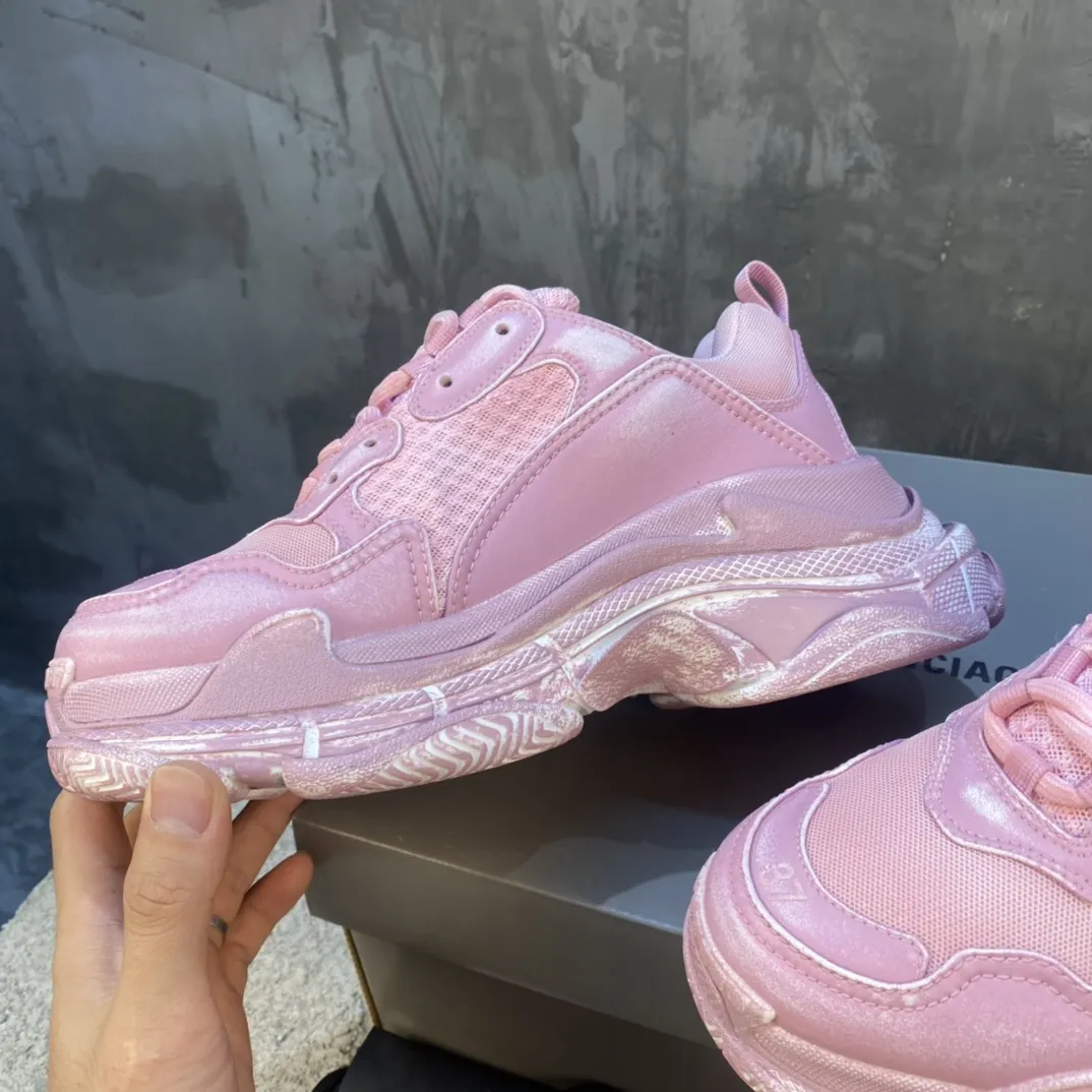 Balenciaga Triple S Pink Sneakers – High-Quality Replica Sneakers & Balenciaga Shoes Copy Casual 761