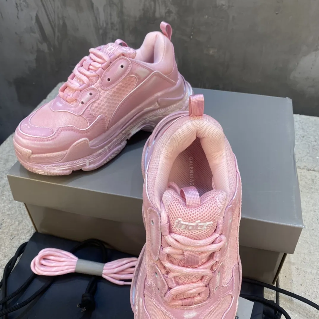 Balenciaga Triple S Pink Sneakers – High-Quality Replica Sneakers & Balenciaga Shoes Copy Casual 761