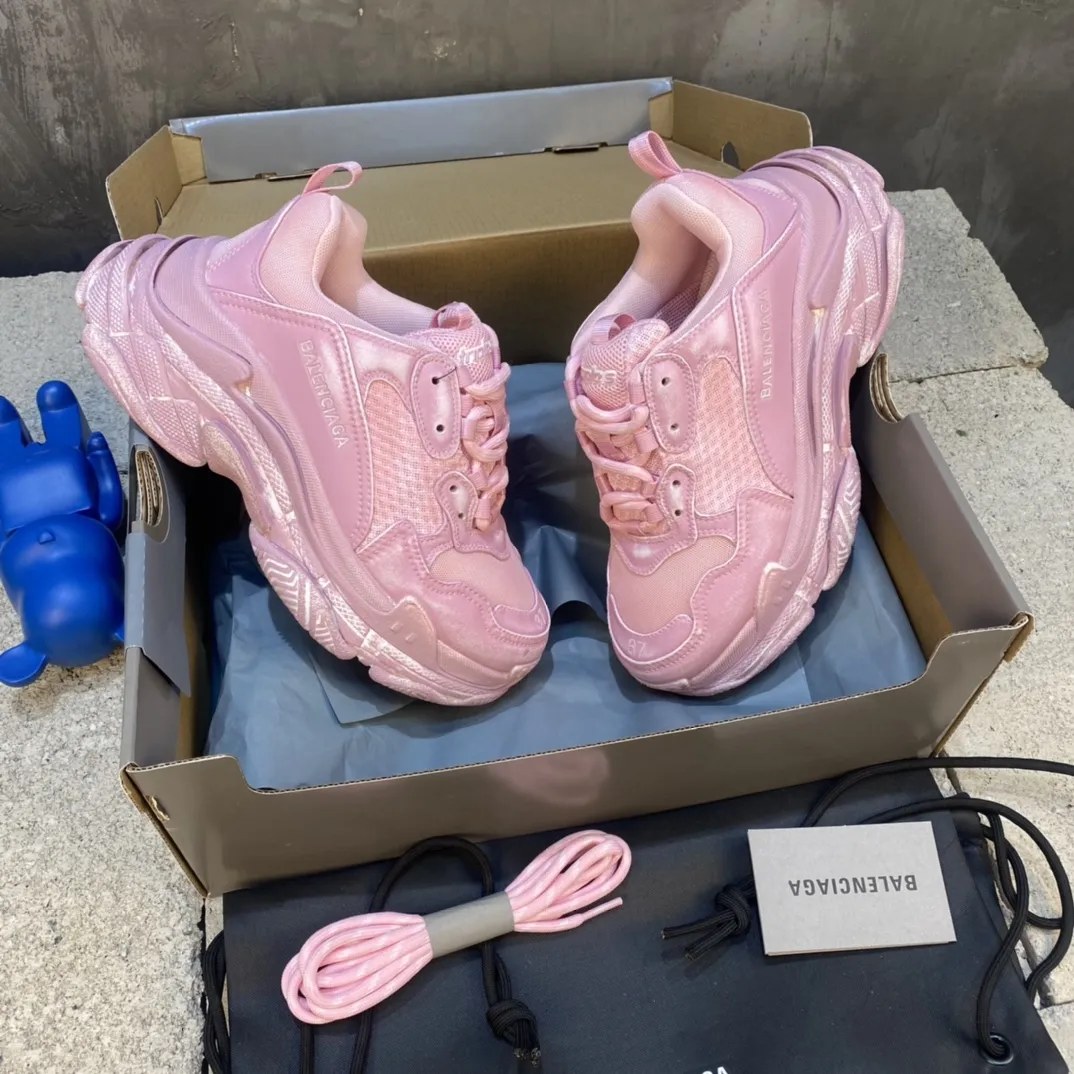 Balenciaga Triple S Pink Sneakers – High-Quality Replica Sneakers & Balenciaga Shoes Copy Casual 761