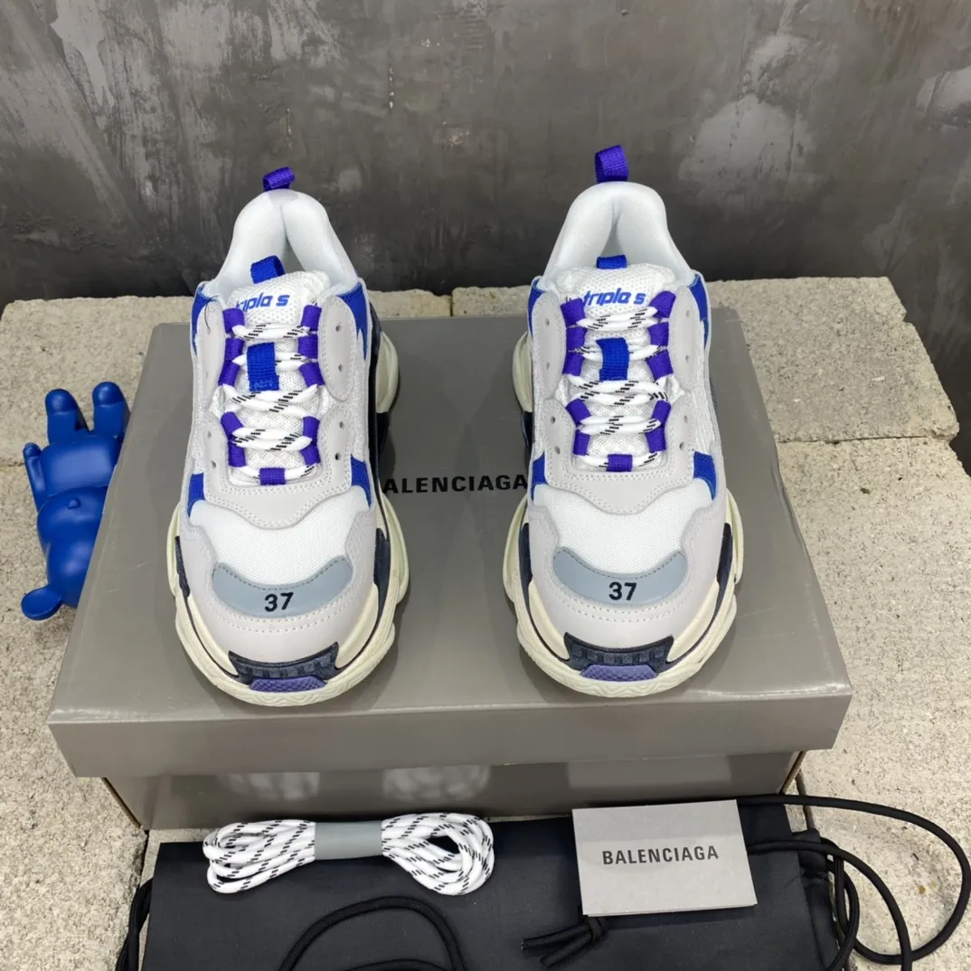 Balenciaga Triple S Purple White Replica Sneakers –  Rep Shoes Collection Durable 795