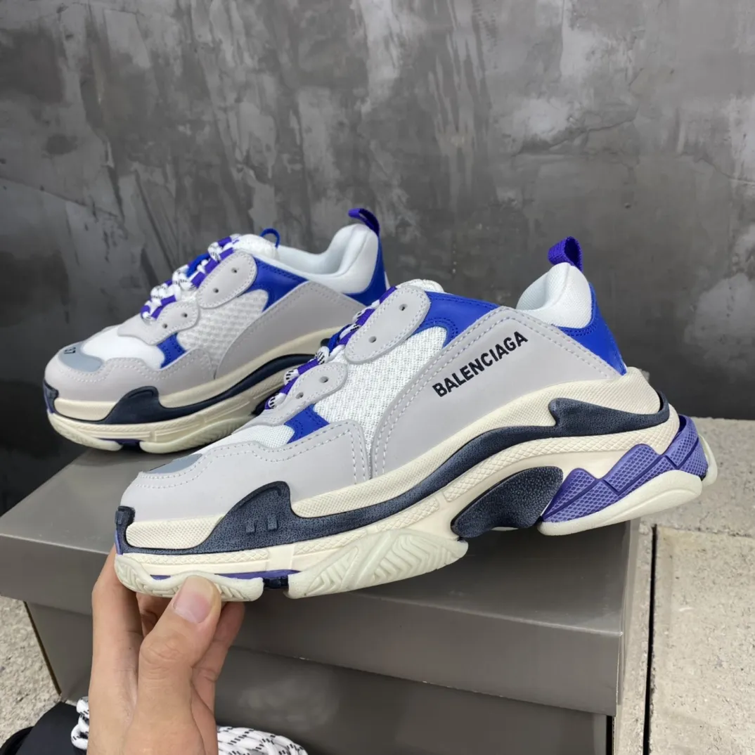 Balenciaga Triple S Purple White Replica Sneakers –  Rep Shoes Collection Durable 795