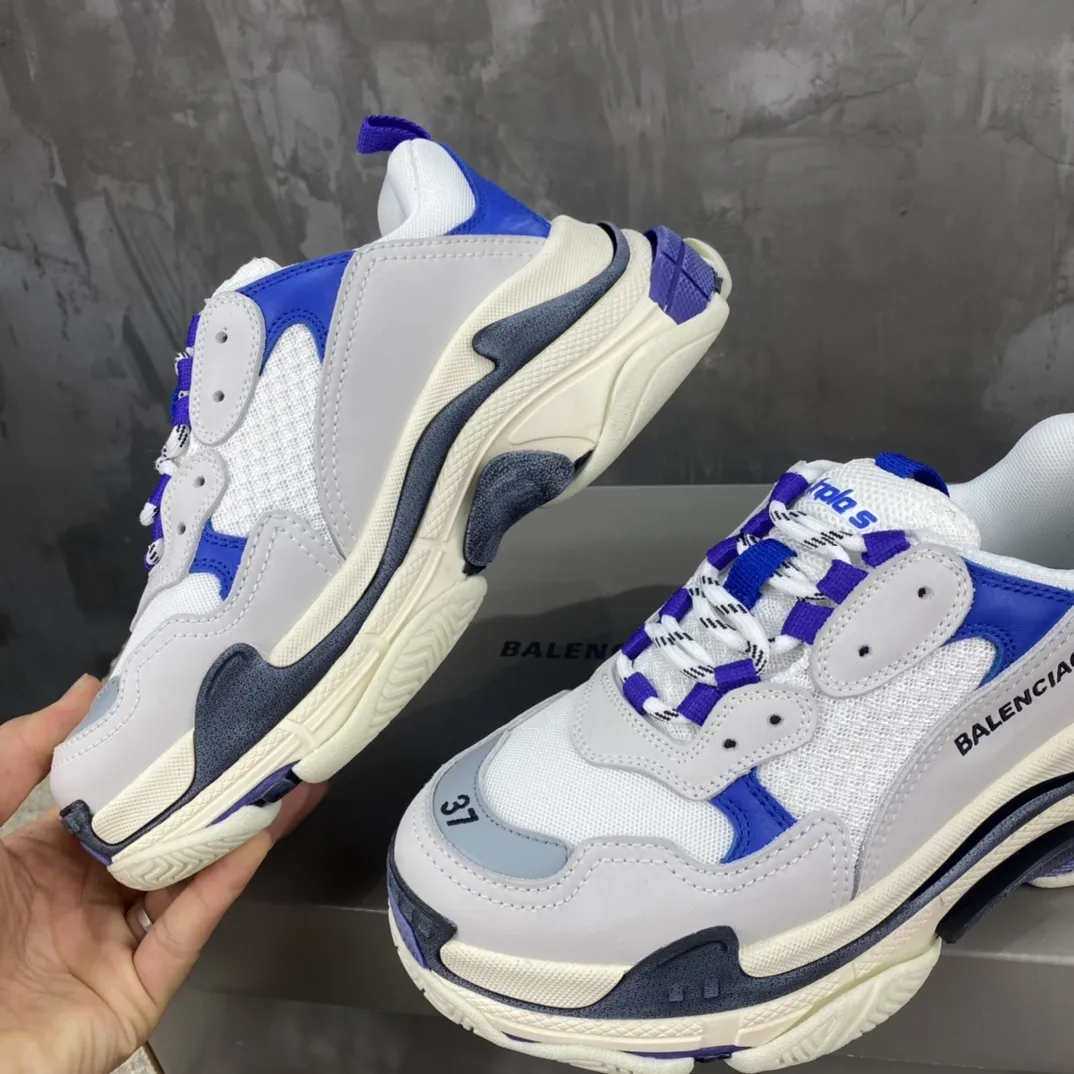 Balenciaga Triple S Purple White Replica Sneakers –  Rep Shoes Collection Durable 795