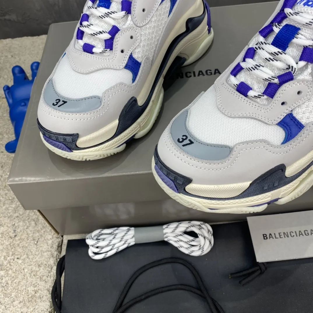 Balenciaga Triple S Purple White Replica Sneakers –  Rep Shoes Collection Durable 795