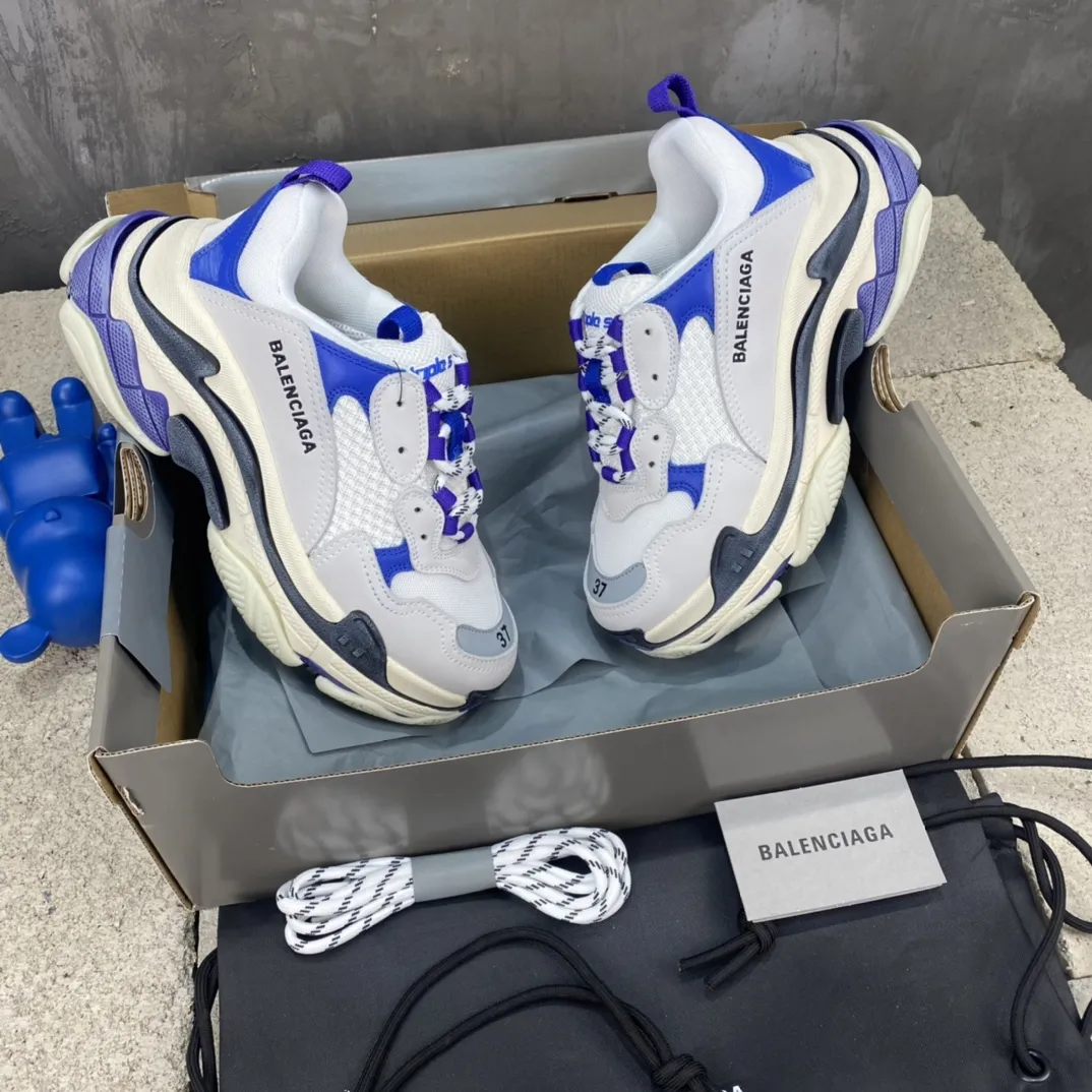 Balenciaga Triple S Purple White Replica Sneakers –  Rep Shoes Collection Durable 795