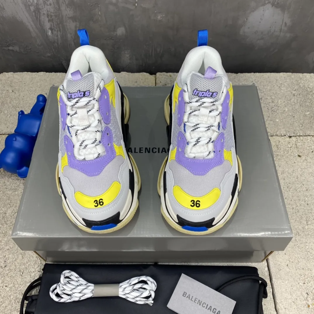 Balenciaga Triple S Sneakers Purple Yellow – Replica Sneakers & Balenciaga Replica Shoes SmartChoice 772