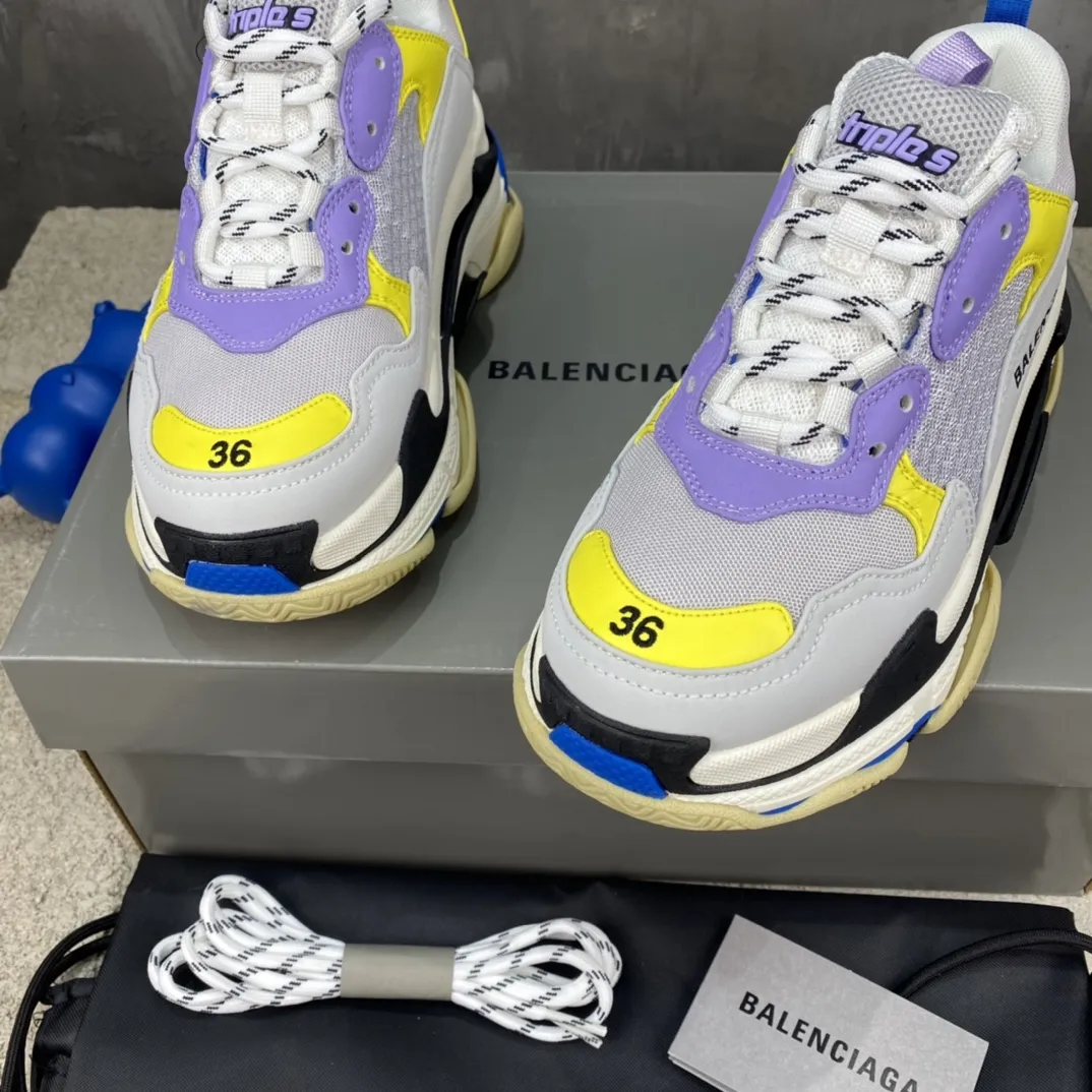 Balenciaga Triple S Sneakers Purple Yellow – Replica Sneakers & Balenciaga Replica Shoes SmartChoice 772