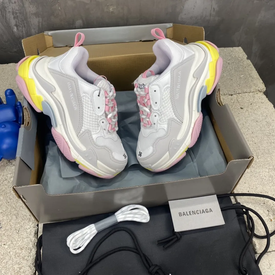WrinkleFree Balenciaga Triple S White Pink Replica Sneakers –  Rep Shoes Collection 800