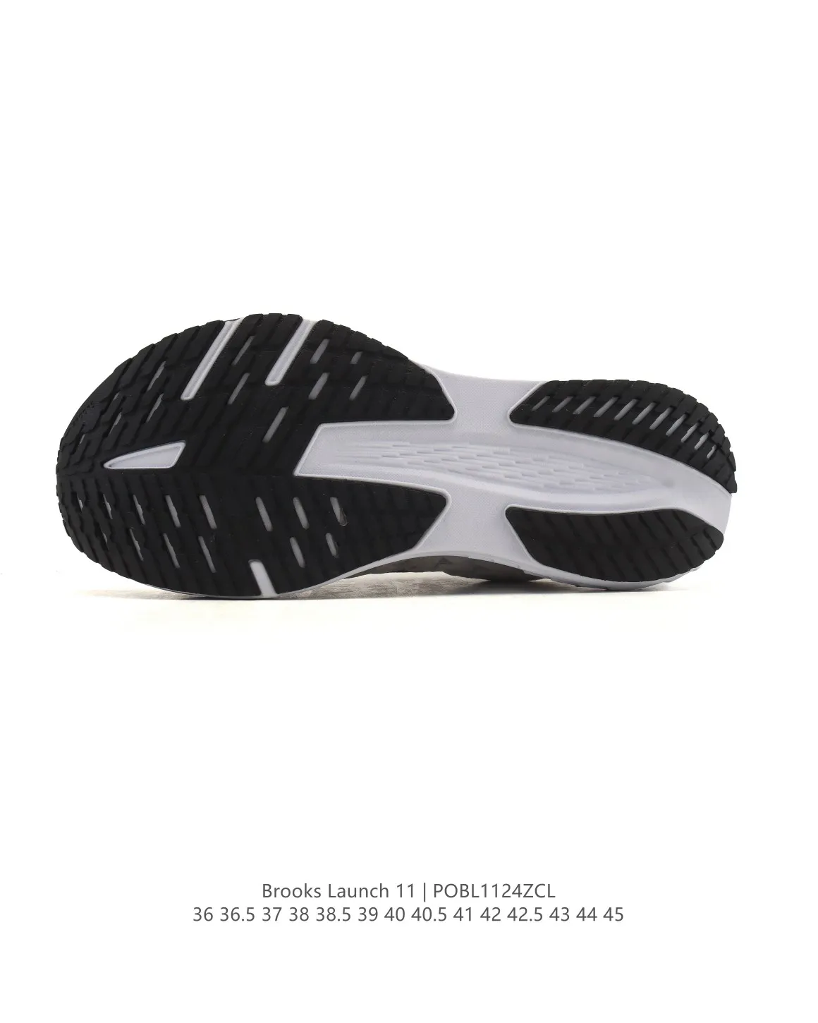 Brooks Launch 11 Black White Replica Running Shoes with Rep Design ZipUp 18