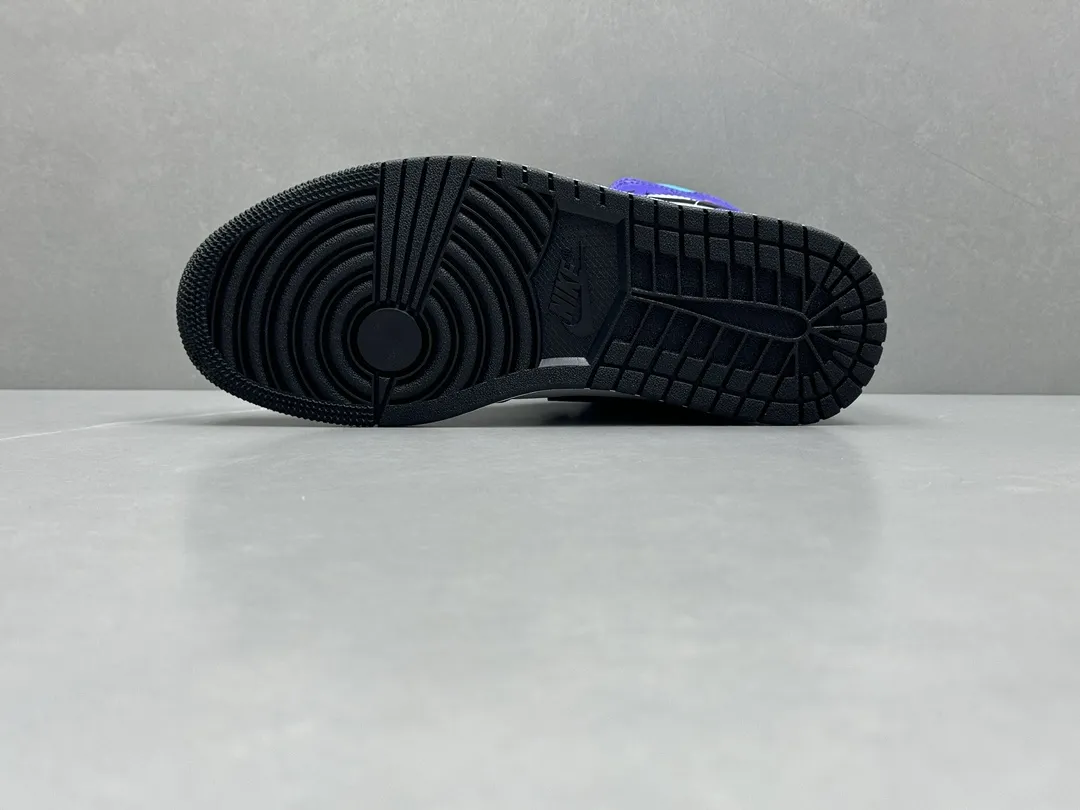 ChunYuan 230 AJ1 Zhongbang Pure  Black White Purple High-Top Rep Shoes, Best Replica Sneakers, Size 36-46 (Including Half Sizes WellDesigned 1291