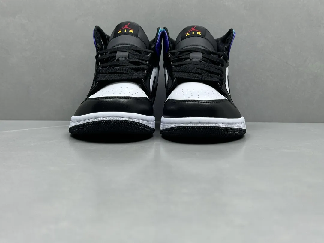 ChunYuan 230 AJ1 Zhongbang Pure  Black White Purple High-Top Rep Shoes, Best Replica Sneakers, Size 36-46 (Including Half Sizes WellDesigned 1291