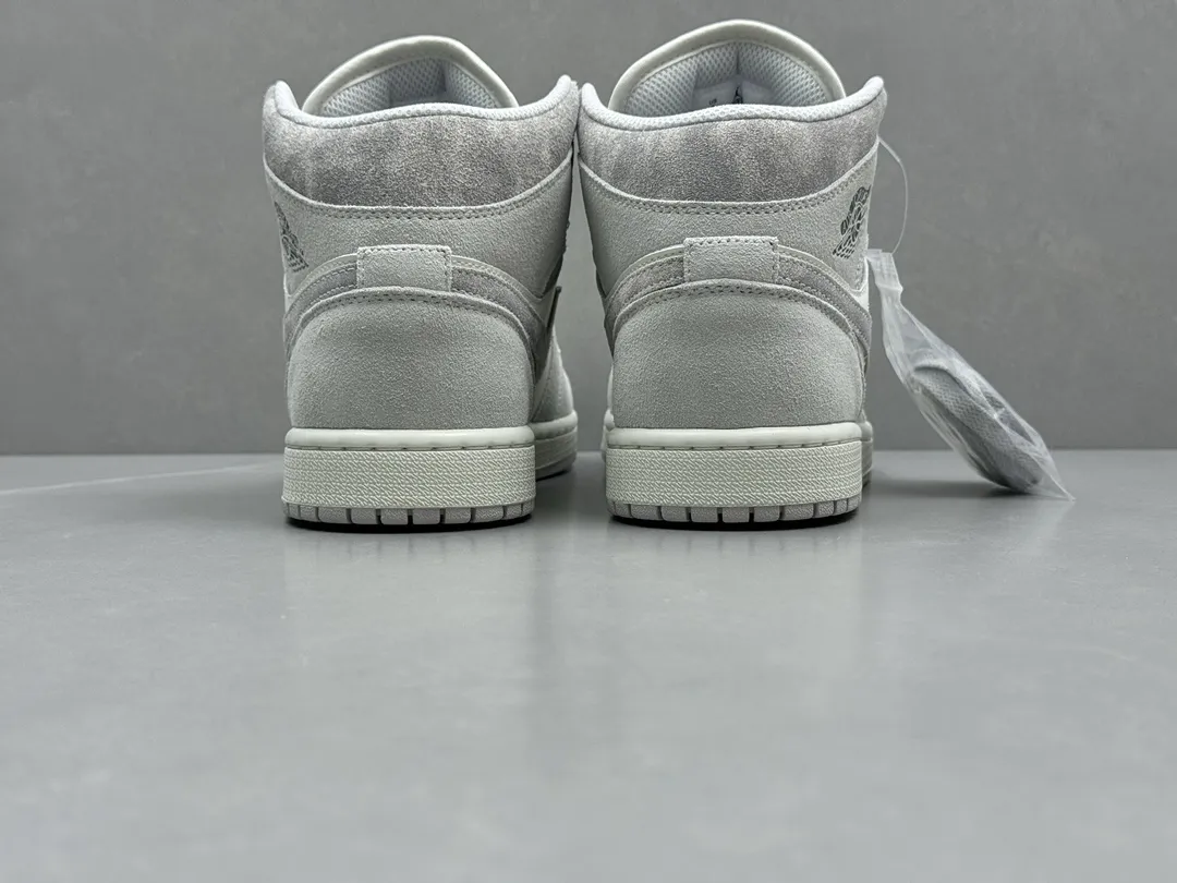 Trendsetting ChunYuan 230 AJ1 Zhongbang Pure  Version – Grey White High-Top Rep Shoes, Top-Quality Best Replica Sneakers, Sizes 36-46 (Including Half Sizes 1314