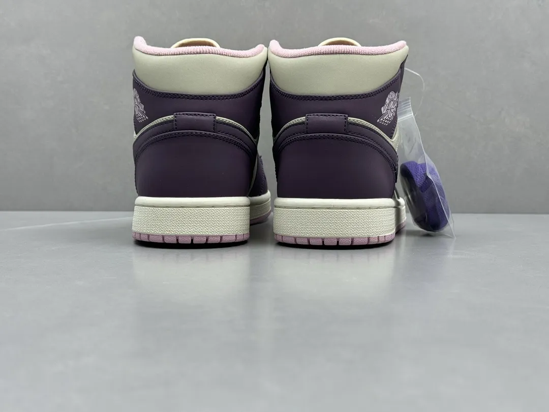 Sporty ChunYuan 230 AJ1 Zhongbang Pure  Version – Powder Purple High-Top Rep Shoes, Top-Quality Best Replica Sneakers, Sizes 36-46 (Including Half Sizes 1296