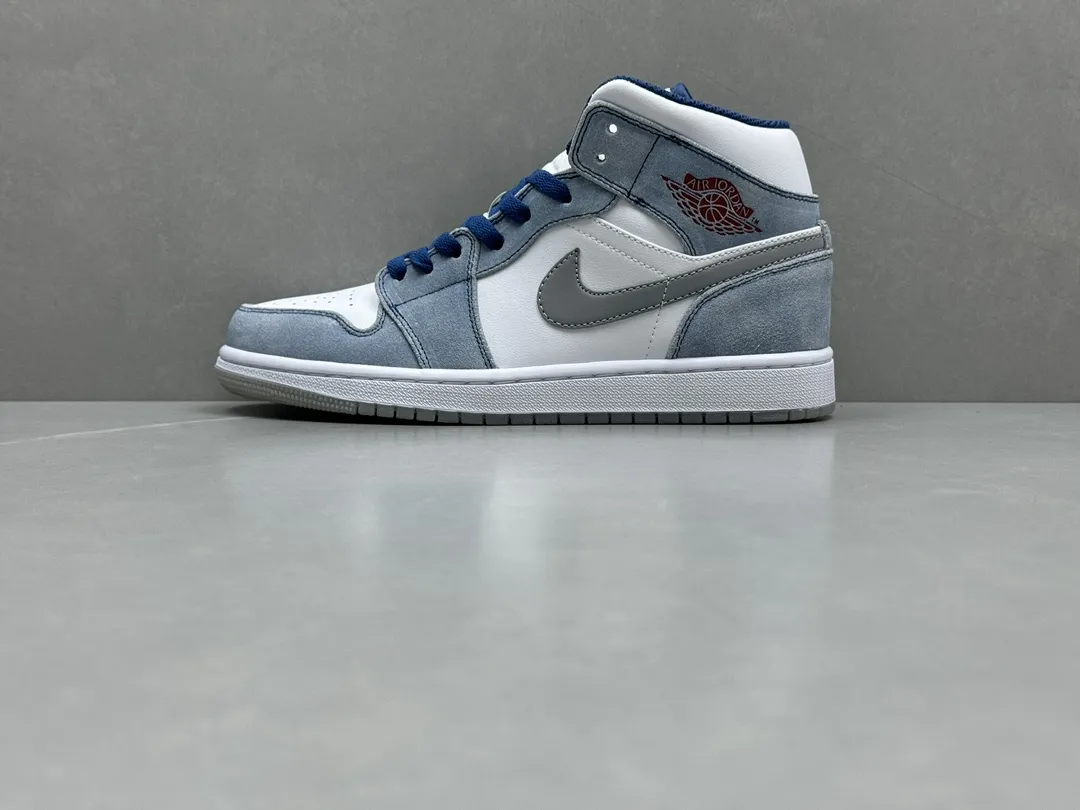 WrinkleFree ChunYuan 230 AJ1 Zhongbang Pure  Version – Washed Blue, Top Rep Shoes, Nike Replica Basketball Shoes, Sizes 36-46 (Including Half Sizes 1300