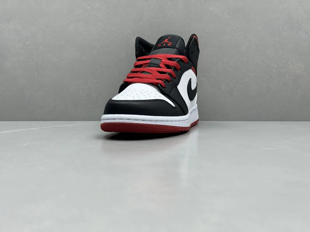 StreetReady ChunYuan 230 AJ1 Zhongbang Pure  Version Black White Red High-Top Rep Shoes – Best Replica Sneakers for Sale (Size 36- 1306