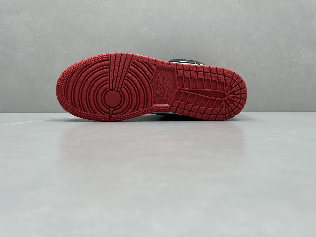 StreetReady ChunYuan 230 AJ1 Zhongbang Pure  Version Black White Red High-Top Rep Shoes – Best Replica Sneakers for Sale (Size 36- 1306