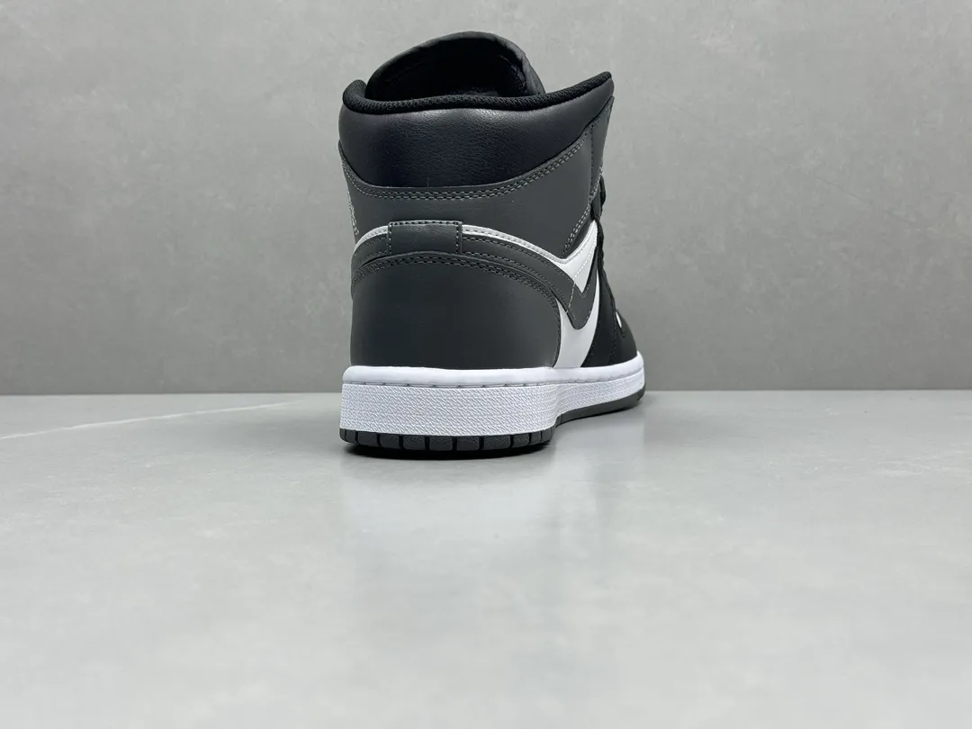 Cozy ChunYuan 230 AJ1 Zhongbang Pure  Version Black Grey Mid-Top Sneakers, Top Rep Shoes and Best Replica Sneakers in Sizes 36-46 (Including Half Sizes 1307