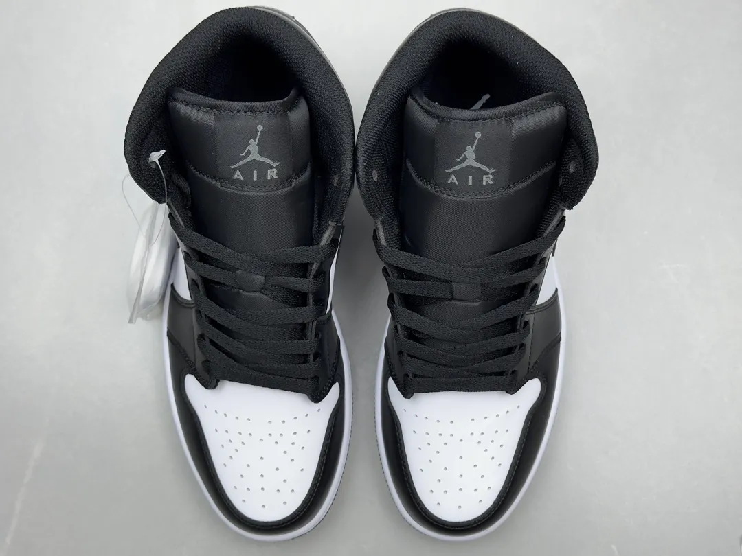 Cozy ChunYuan 230 AJ1 Zhongbang Pure  Version Black Grey Mid-Top Sneakers, Top Rep Shoes and Best Replica Sneakers in Sizes 36-46 (Including Half Sizes 1307