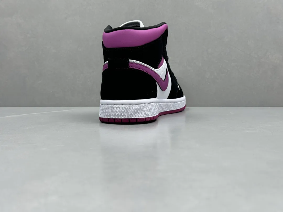 ChunYuan 230 AJ1 Zhongbang Pure  Version Black Purple Mid-Top Rep Shoes, Top-Quality Best Replica Sneakers, Size 36-46 (Including Half Sizes ZipUp 1309