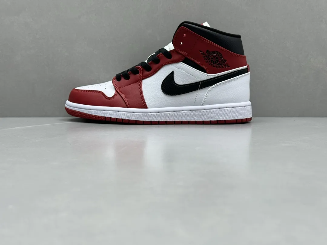 Affordable ChunYuan 230 AJ1 Zhongbang Pure  Version “Little Chicago” – Red White Black High-Top Rep Shoes, Top-Quality Best Replica Sneakers, Sizes 36-46 (Including Half Sizes 1297