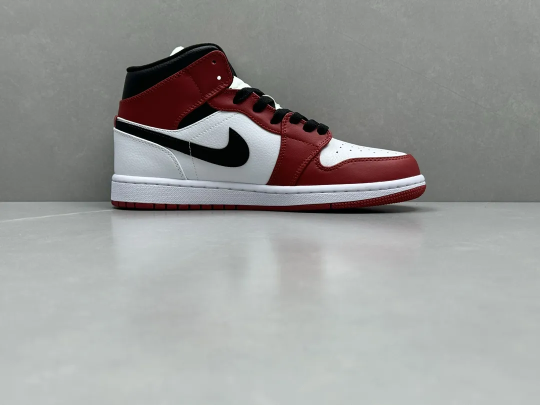 Affordable ChunYuan 230 AJ1 Zhongbang Pure  Version “Little Chicago” – Red White Black High-Top Rep Shoes, Top-Quality Best Replica Sneakers, Sizes 36-46 (Including Half Sizes 1297