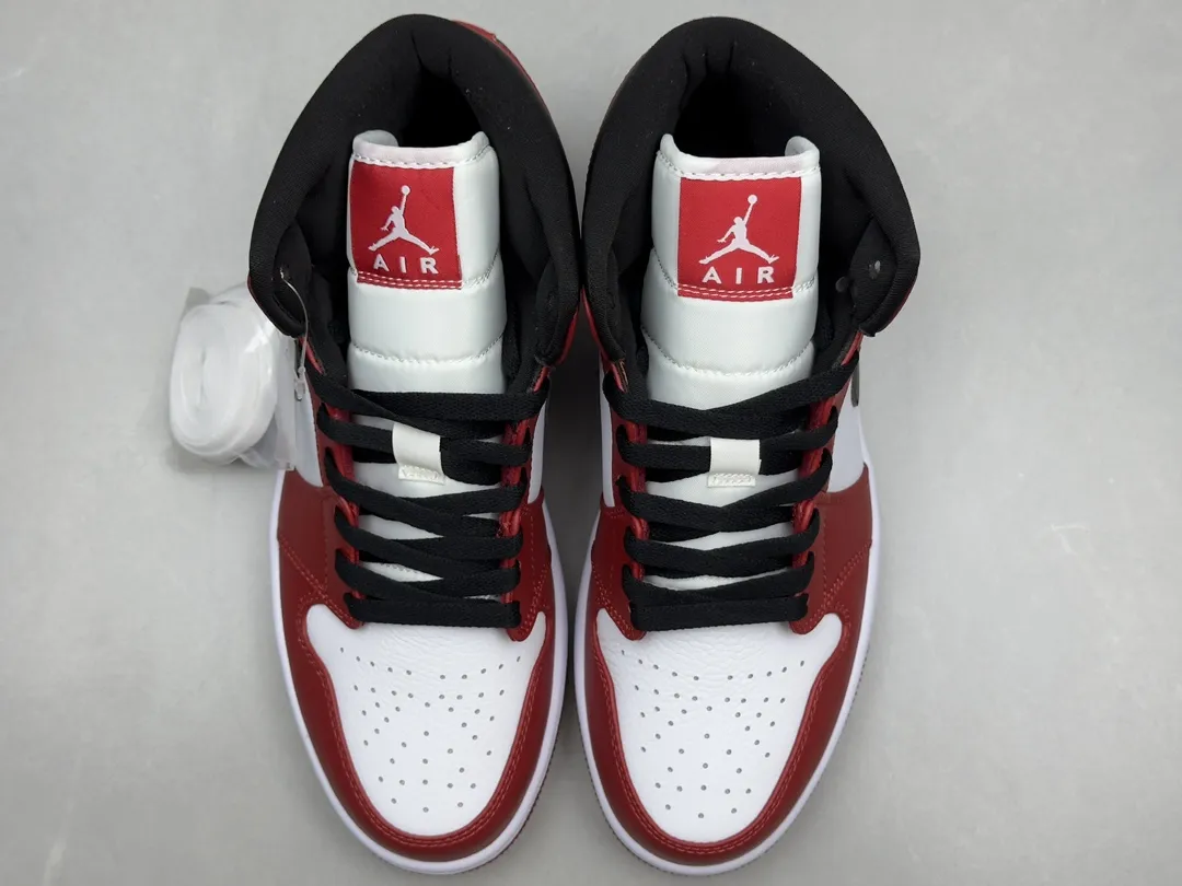 Affordable ChunYuan 230 AJ1 Zhongbang Pure  Version “Little Chicago” – Red White Black High-Top Rep Shoes, Top-Quality Best Replica Sneakers, Sizes 36-46 (Including Half Sizes 1297