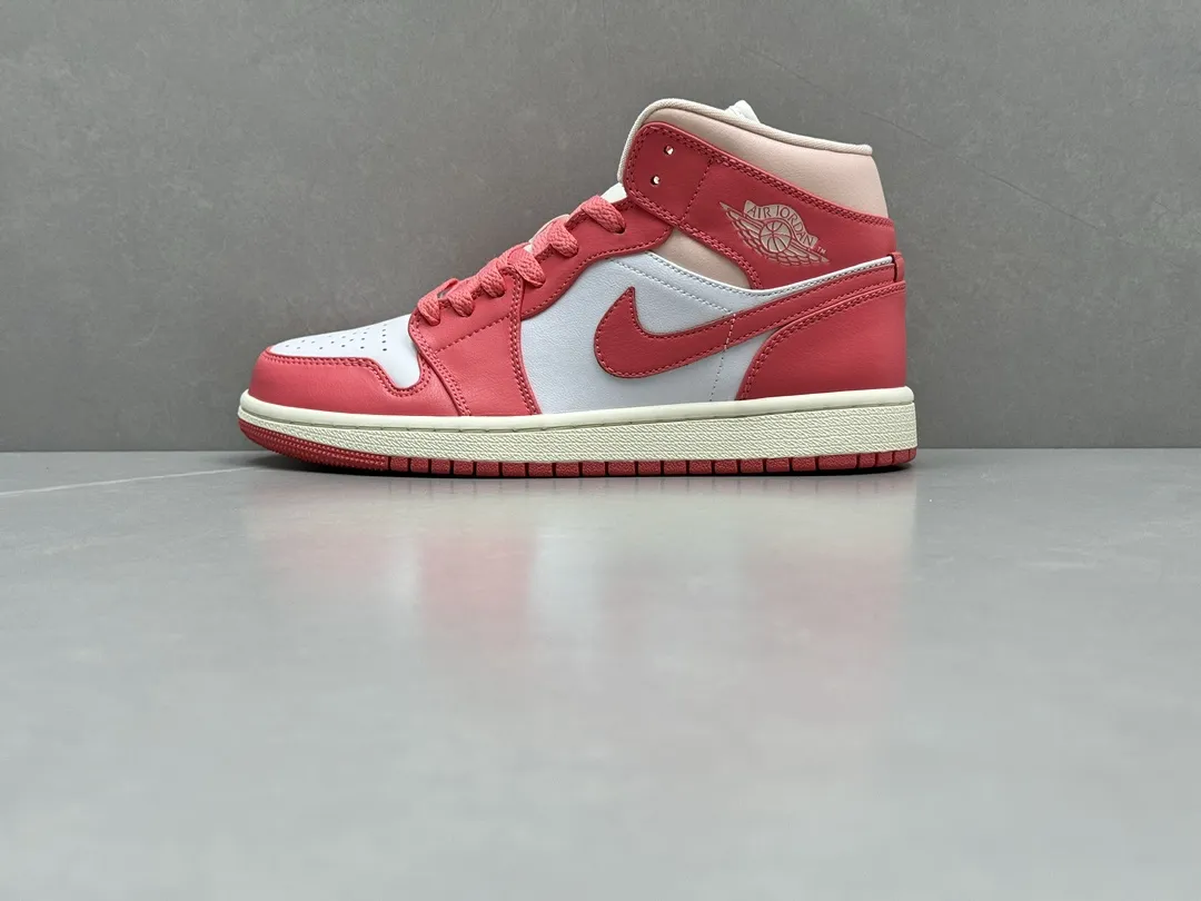 Breathable ChunYuan 230 AJ1 Zhongbang Pure  Version Pink Basketball Shoes, Top Rep Shoes, Best Replica Sneakers, Size 36-46 (Including Half Sizes 1308