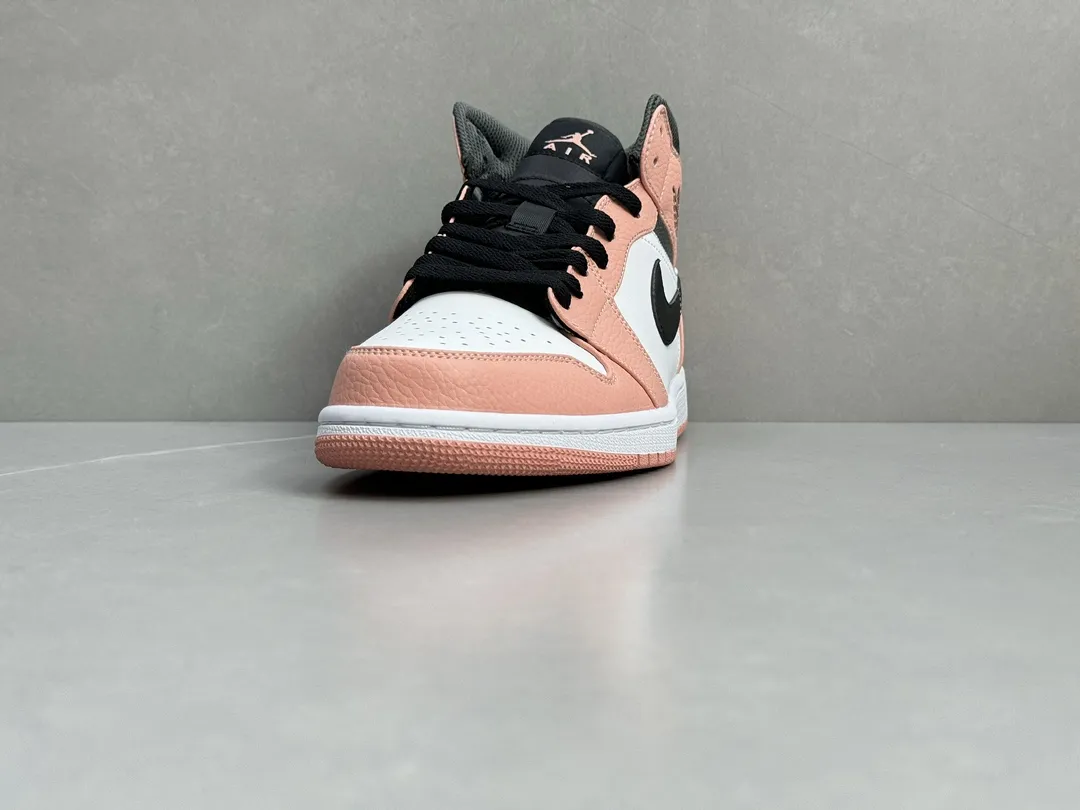 Practical ChunYuan 230 AJ1 Zhongbang Pure  Version Pink High-Top Sneakers, Top Rep Shoes, Best Replica Sneakers, Size 36-46 (Including Half Sizes 1323