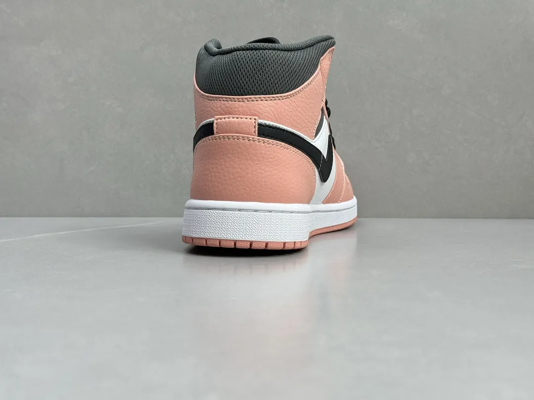 Practical ChunYuan 230 AJ1 Zhongbang Pure  Version Pink High-Top Sneakers, Top Rep Shoes, Best Replica Sneakers, Size 36-46 (Including Half Sizes 1323