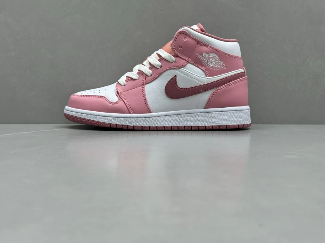 Functional ChunYuan 230 AJ1 Zhongbang Pure  Version Pink White High-Top Sneakers, Top Rep Shoes, Best Replica Sneakers, Size 36-46 (Including Half Sizes 1312