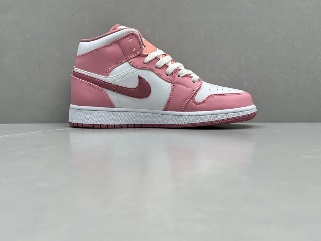 Functional ChunYuan 230 AJ1 Zhongbang Pure  Version Pink White High-Top Sneakers, Top Rep Shoes, Best Replica Sneakers, Size 36-46 (Including Half Sizes 1312