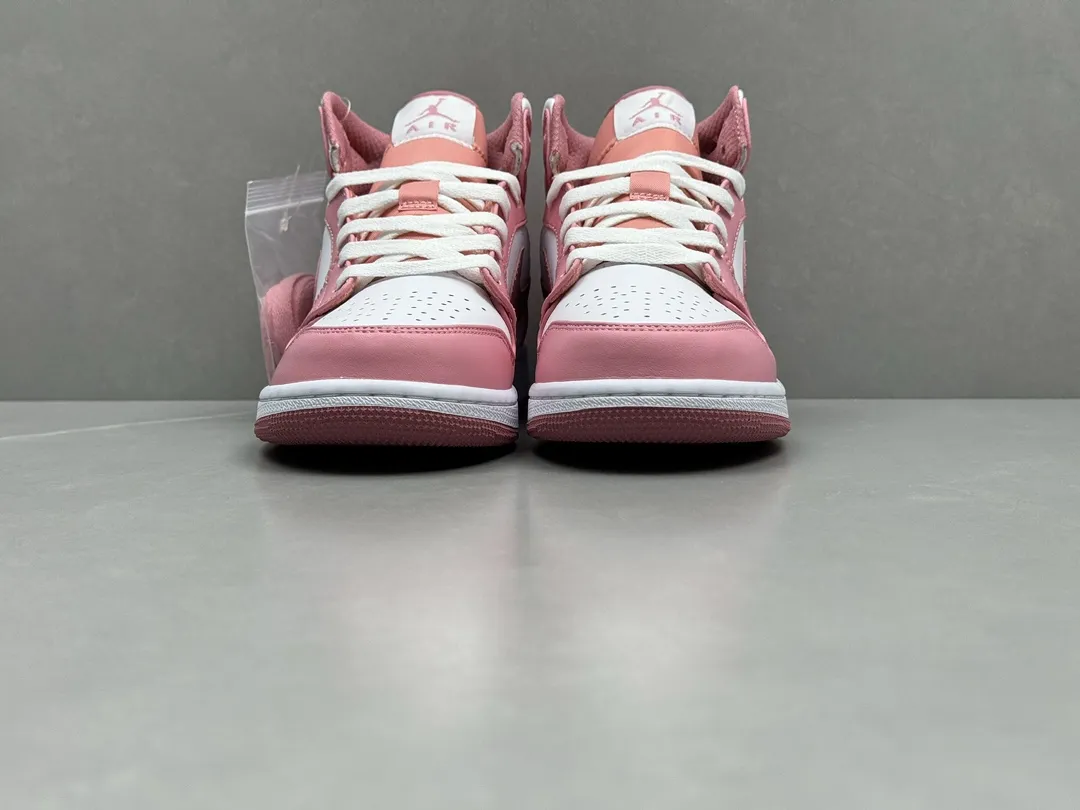 Functional ChunYuan 230 AJ1 Zhongbang Pure  Version Pink White High-Top Sneakers, Top Rep Shoes, Best Replica Sneakers, Size 36-46 (Including Half Sizes 1312