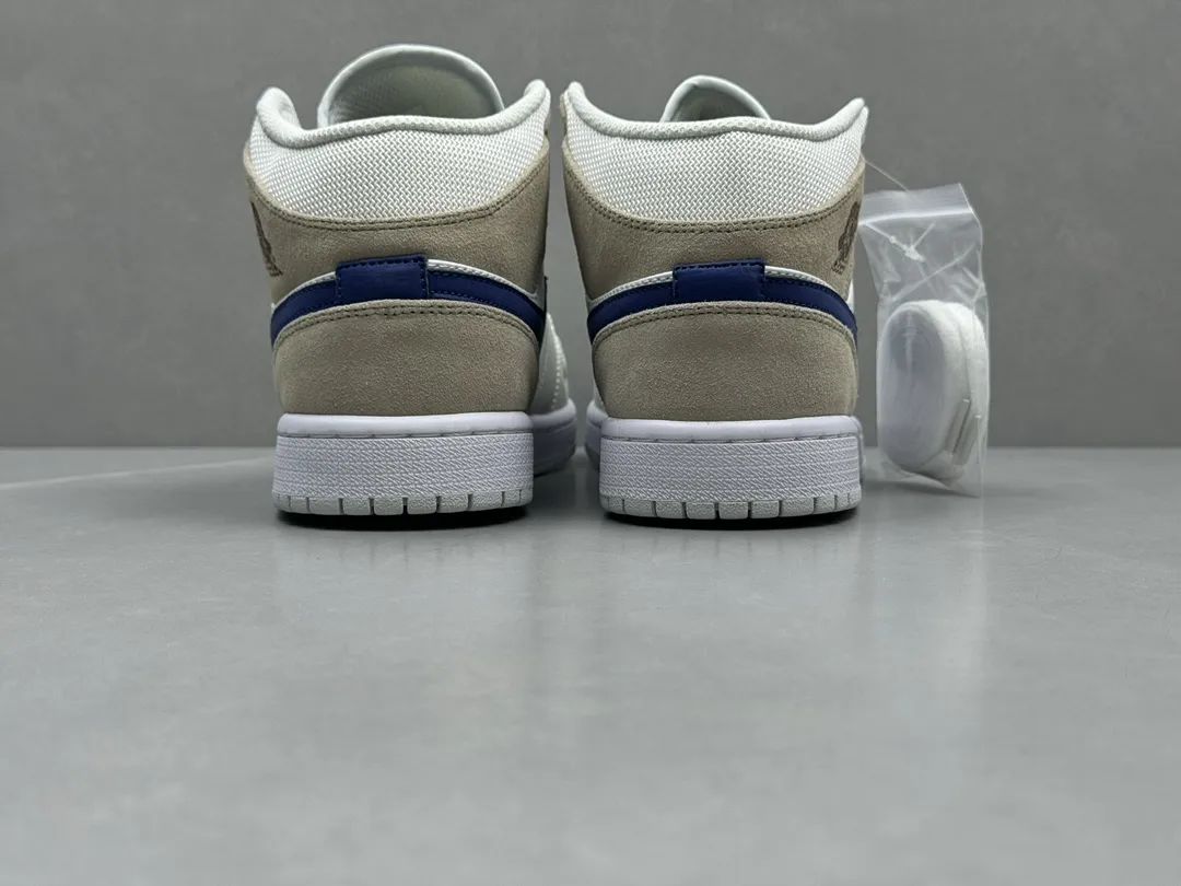 Cozy ChunYuan 230 AJ1 Zhongbang Pure  Version White Blue Brown Basketball Shoes, Top Rep Shoes, Best Replica Sneakers, Size 36-46 (Including Half Sizes 1302