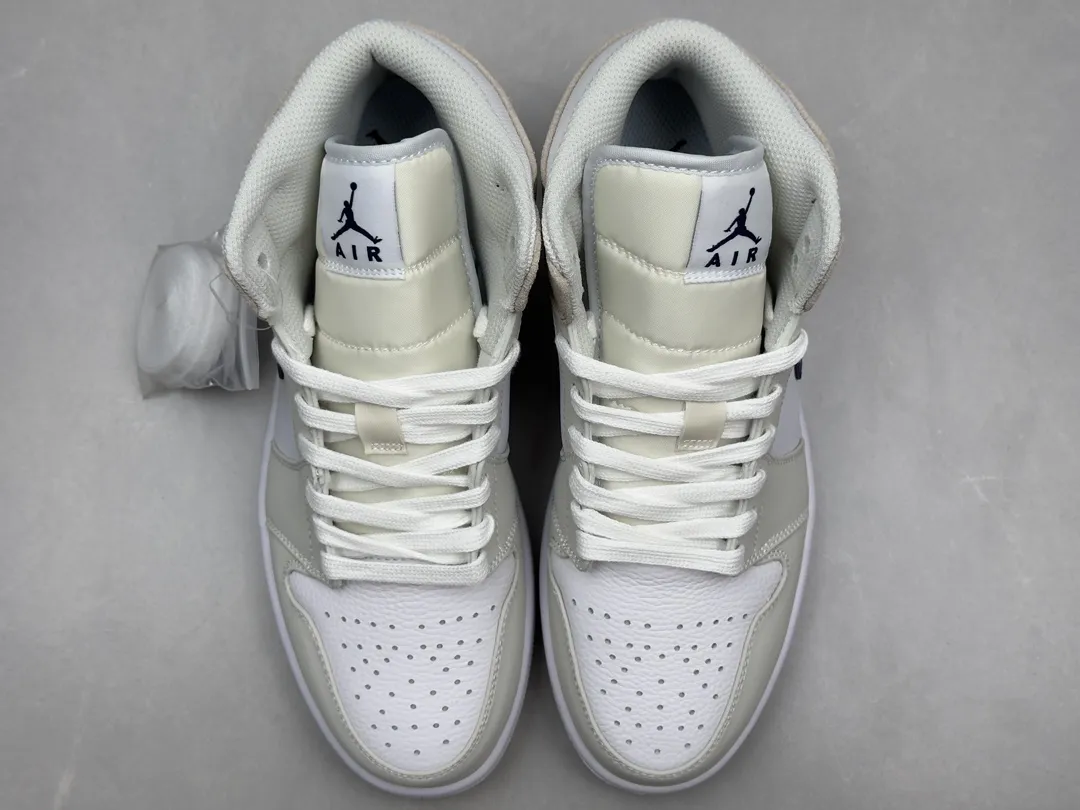 Cozy ChunYuan 230 AJ1 Zhongbang Pure  Version White Blue Brown Basketball Shoes, Top Rep Shoes, Best Replica Sneakers, Size 36-46 (Including Half Sizes 1302
