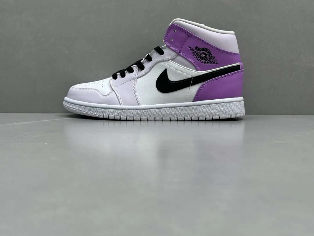 FashionForward ChunYuan 230 AJ1 Zhongbang Pure  Version White Purple Basketball Shoes, Top Rep Shoes, Best Replica Sneakers, Sizes 36-46 (Including Half Sizes 1303