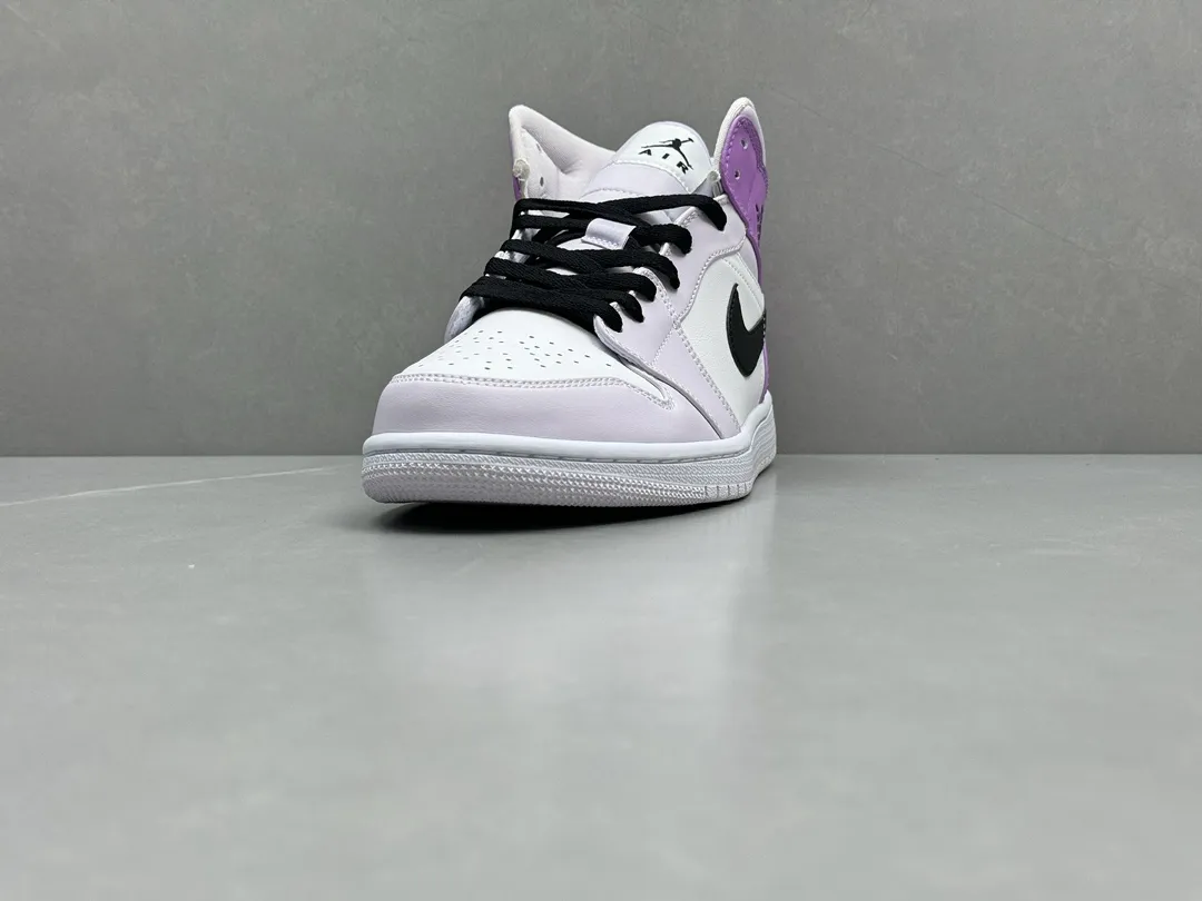 FashionForward ChunYuan 230 AJ1 Zhongbang Pure  Version White Purple Basketball Shoes, Top Rep Shoes, Best Replica Sneakers, Sizes 36-46 (Including Half Sizes 1303