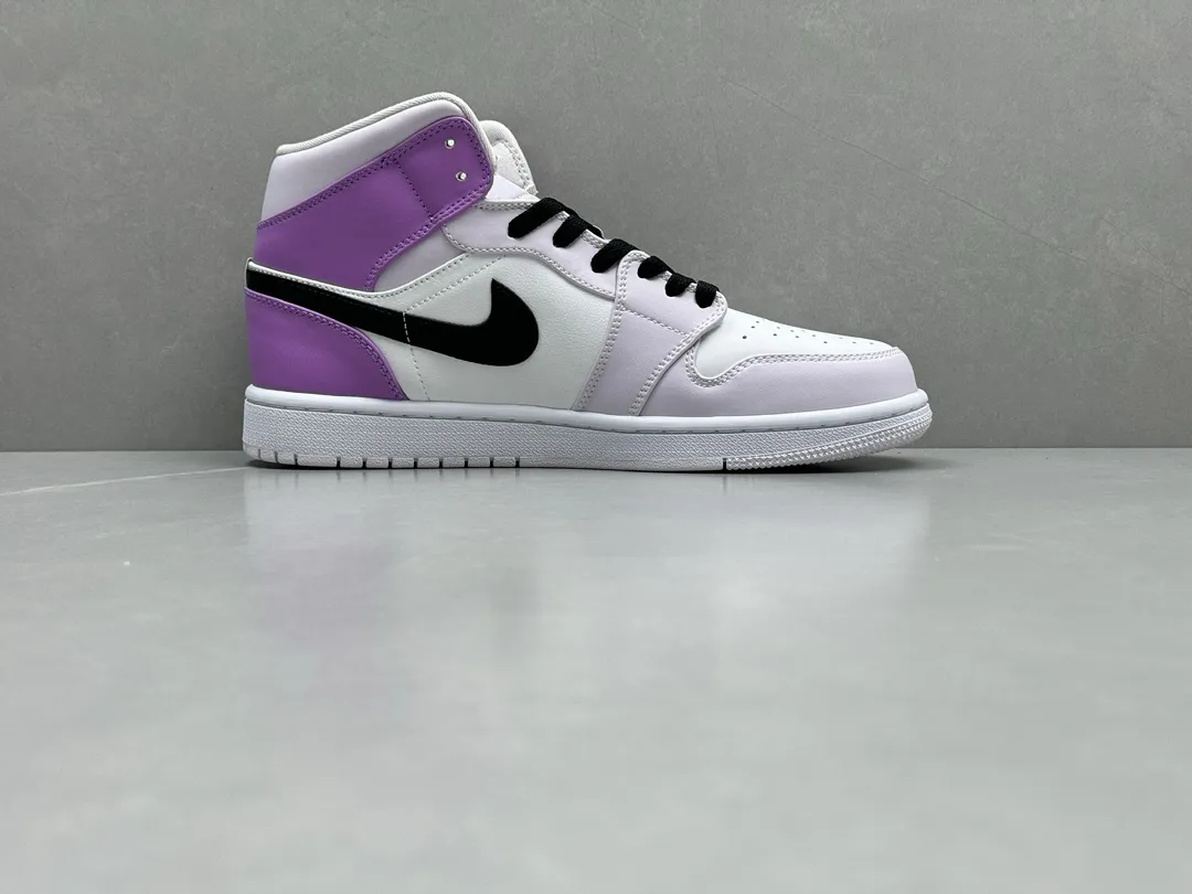 FashionForward ChunYuan 230 AJ1 Zhongbang Pure  Version White Purple Basketball Shoes, Top Rep Shoes, Best Replica Sneakers, Sizes 36-46 (Including Half Sizes 1303