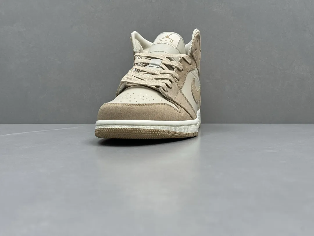 ChunYuan AJ1 Zhongbang Pure  Version Light Brown Basketball Shoes, Top Rep Shoes, Best Replica Sneakers, Size 36-46 (Including Half Sizes Resilient 1334