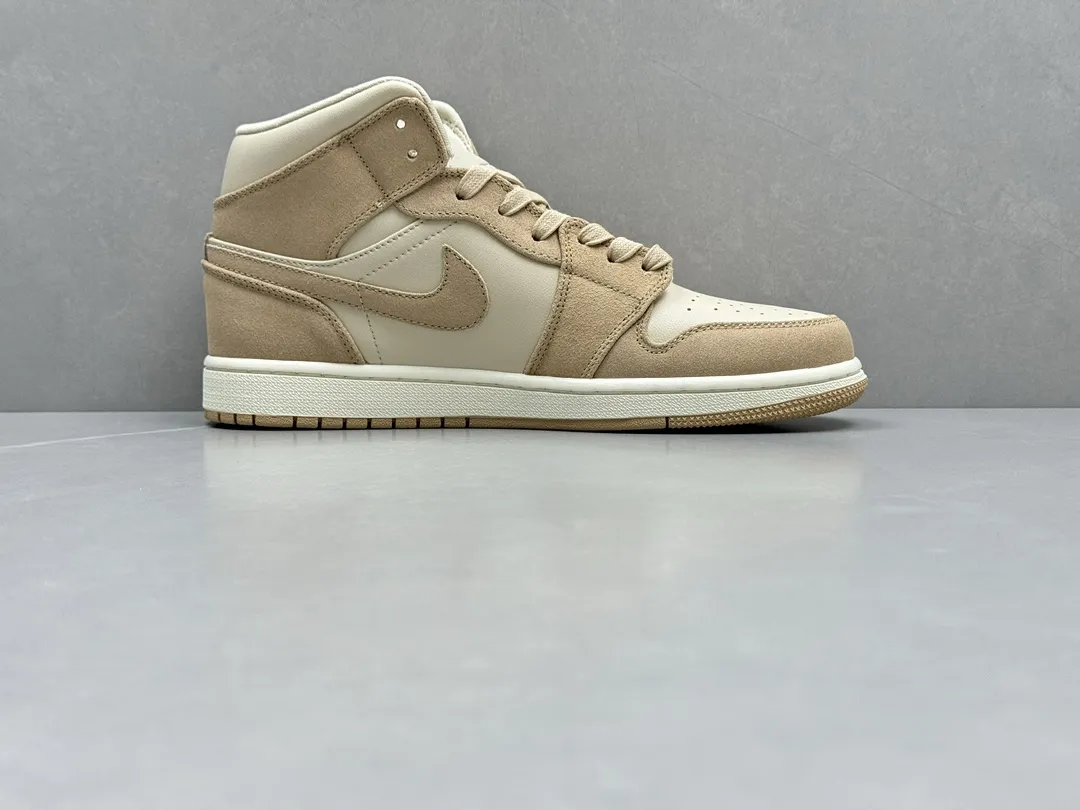 ChunYuan AJ1 Zhongbang Pure  Version Light Brown Basketball Shoes, Top Rep Shoes, Best Replica Sneakers, Size 36-46 (Including Half Sizes Resilient 1334