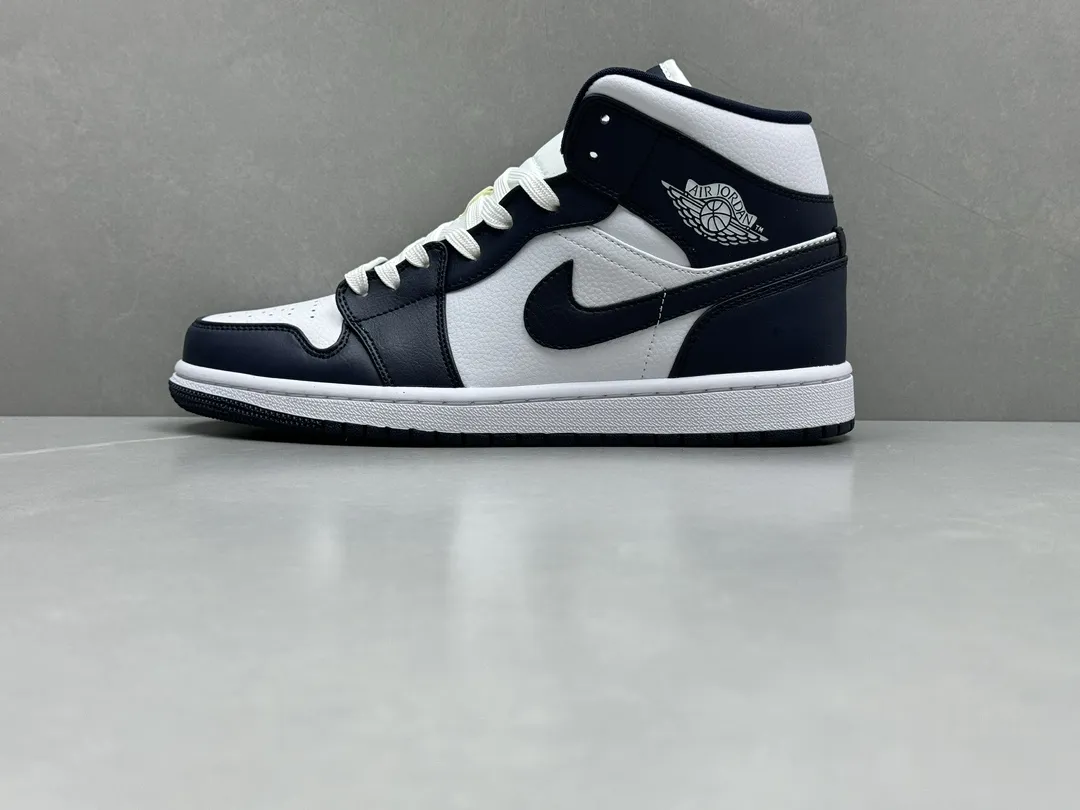 Popular ChunYuan AJ1 Zhongbang Pure  Version Obsidian Black White Basketball Shoes, Top Rep Shoes, Best Replica Sneakers, Size 36-46 (Including Half Sizes 1328