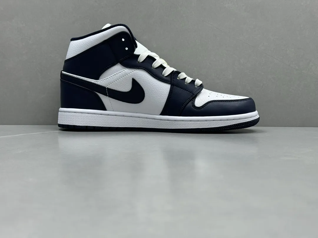 Popular ChunYuan AJ1 Zhongbang Pure  Version Obsidian Black White Basketball Shoes, Top Rep Shoes, Best Replica Sneakers, Size 36-46 (Including Half Sizes 1328