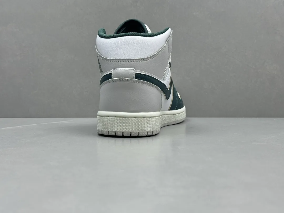 ChunYuan AJ1 Zhongbang Pure  Version White Grey Green Basketball Shoes, Top Rep Shoes, Best Replica Sneakers, Size 36-46 (Including Half Sizes Bold 1325
