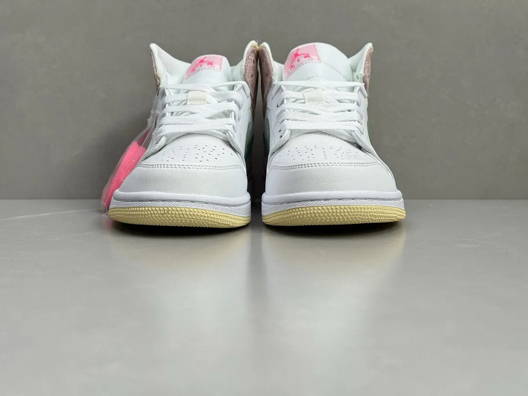 ChunYuan AJ1 Zhongbang Pure  White Pink High-Top Rep Shoes – Best Replica Sneakers for Sale (Size 36-43 including half sizes OdorResistant 1326