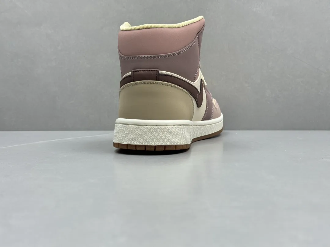 ChunYuan AJ1 Zhongbang Red Bean – Beige Brown High-Top Rep Shoes,  Best Replica Sneakers, Sizes 36-46 (Including Half Sizes Breathable 1320