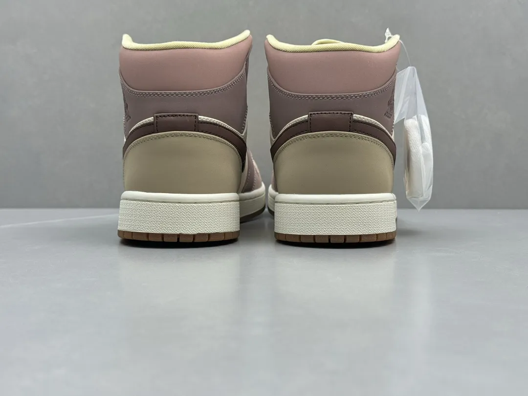 ChunYuan AJ1 Zhongbang Red Bean – Beige Brown High-Top Rep Shoes,  Best Replica Sneakers, Sizes 36-46 (Including Half Sizes Breathable 1320