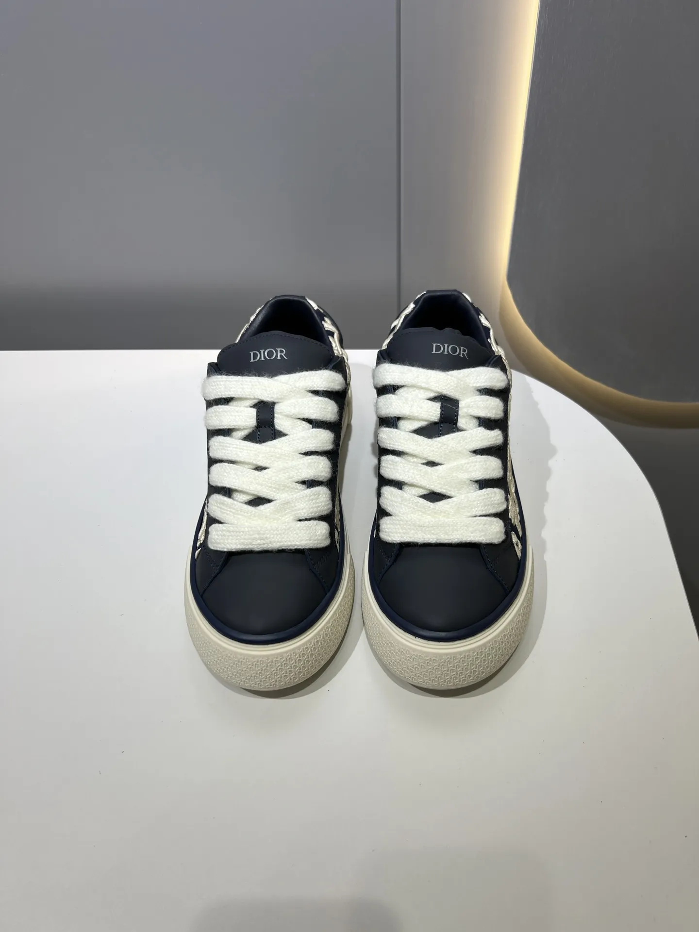 Affordable Dior B33 Sneakers – Black  Leather, Couples Style, Top Rep Shoes, Fake Diors Design 57