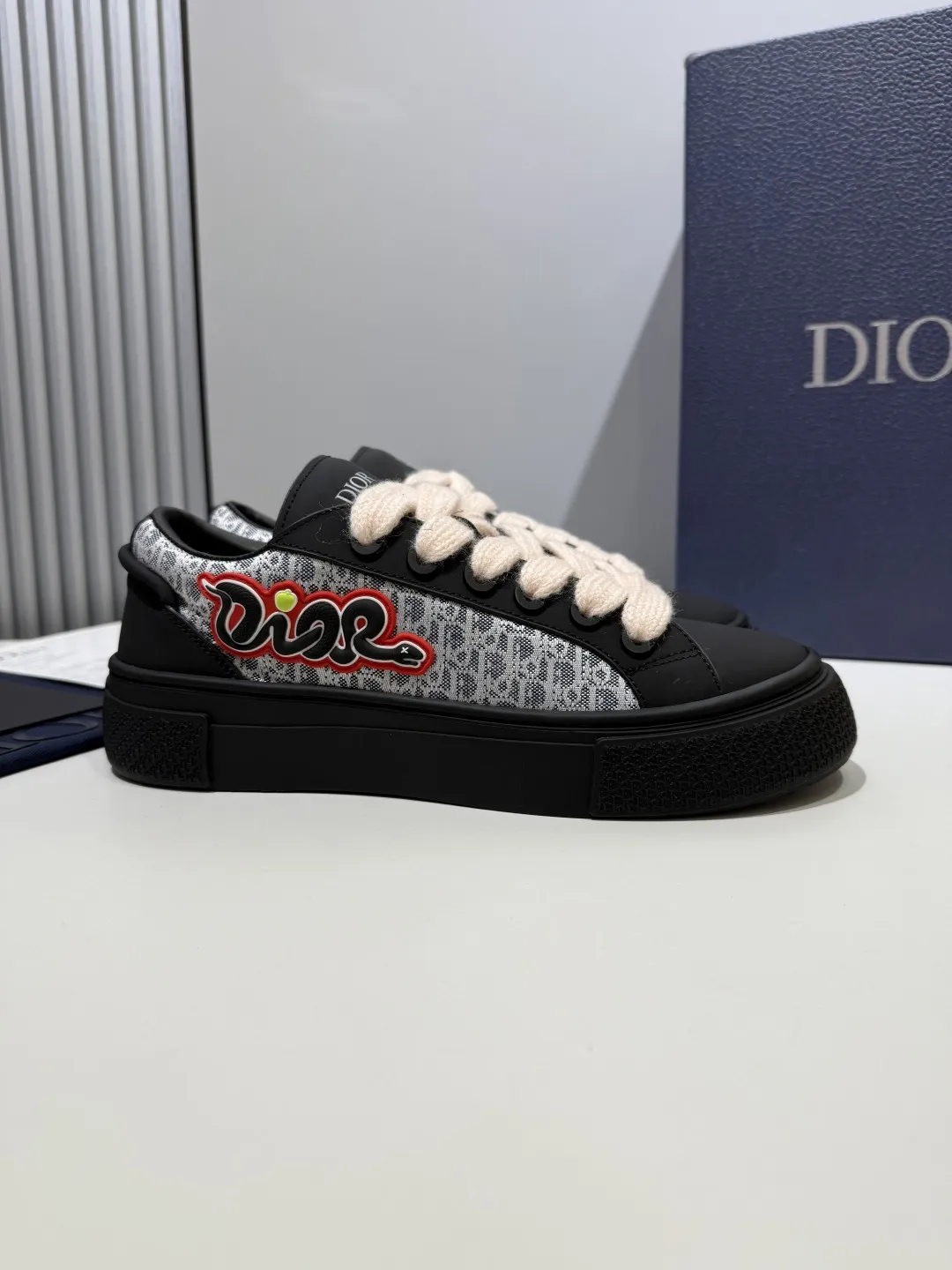 ModernLook Dior B33 Sneakers – Black Top Grain Leather – Couples Edition – Year of the Snake Limited Edition – Best Replica Sneakers & Rep Shoes 23