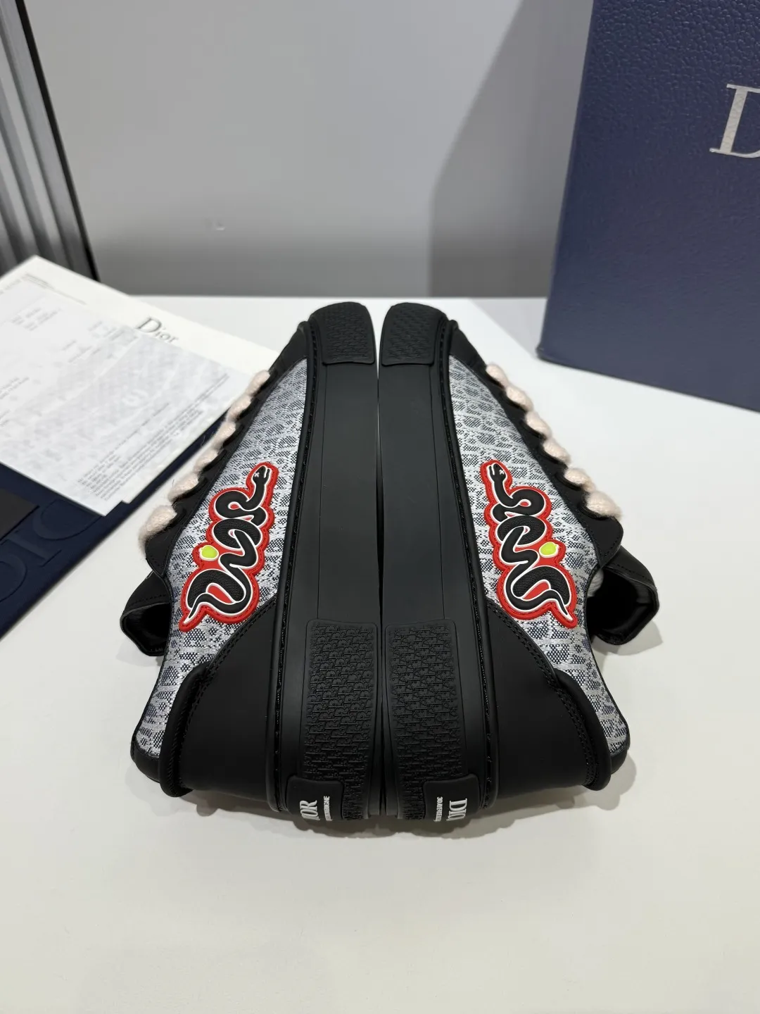 ModernLook Dior B33 Sneakers – Black Top Grain Leather – Couples Edition – Year of the Snake Limited Edition – Best Replica Sneakers & Rep Shoes 23