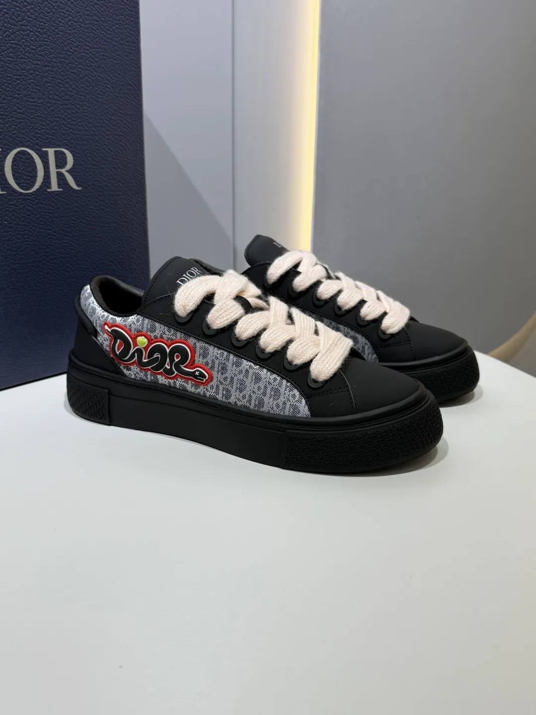 ModernLook Dior B33 Sneakers – Black Top Grain Leather – Couples Edition – Year of the Snake Limited Edition – Best Replica Sneakers & Rep Shoes 23