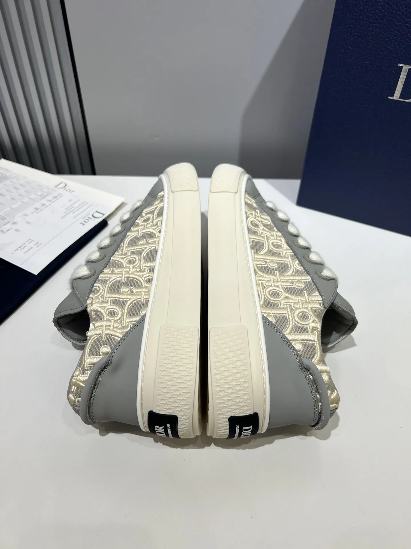 Dior B33 Sneakers – Grey with Oblique Pattern, Couples Edition, Low-Top Style, Top Rep Shoes & Best Replica Dior Reliable 56